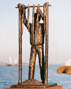 Beeld 'De roker' van Rob Cerneüs